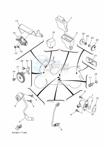 CZD300-A XMAX 300 (BBA1) drawing REAR ARM & SUSPENSION