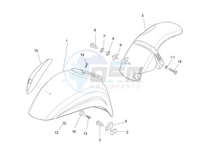 LXV 50 2T drawing Wheel housing - Mudguard