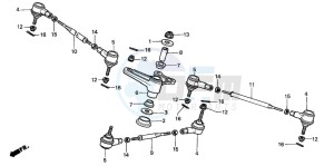 TRX350 FOURTRAX drawing TIE ROD