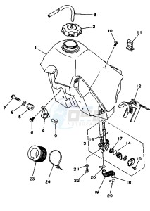 WR 250 drawing FUEL TANK