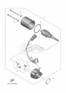 XSR125 LEGACY MTM125-C (BLA1) drawing STARTING MOTOR