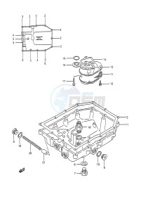 GSX-R1100 (E28) drawing OIL PAN