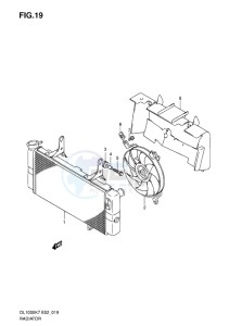 DL 1000 V-STROM EU-UK drawing RADIATOR