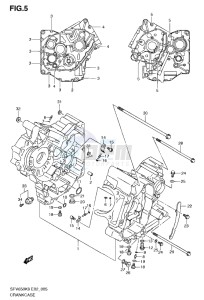 SFV650/A drawing CRANKCASE