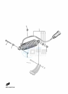 NIKEN GT MXT850D (B5B1) drawing REAR SUSPENSION