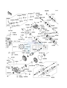 KRF 750 L [TERYX 750 FI 4X4 LE SPORT MONSTER ENERGY] (L9F-L9FA) L9FA drawing DRIVE SHAFT-REAR