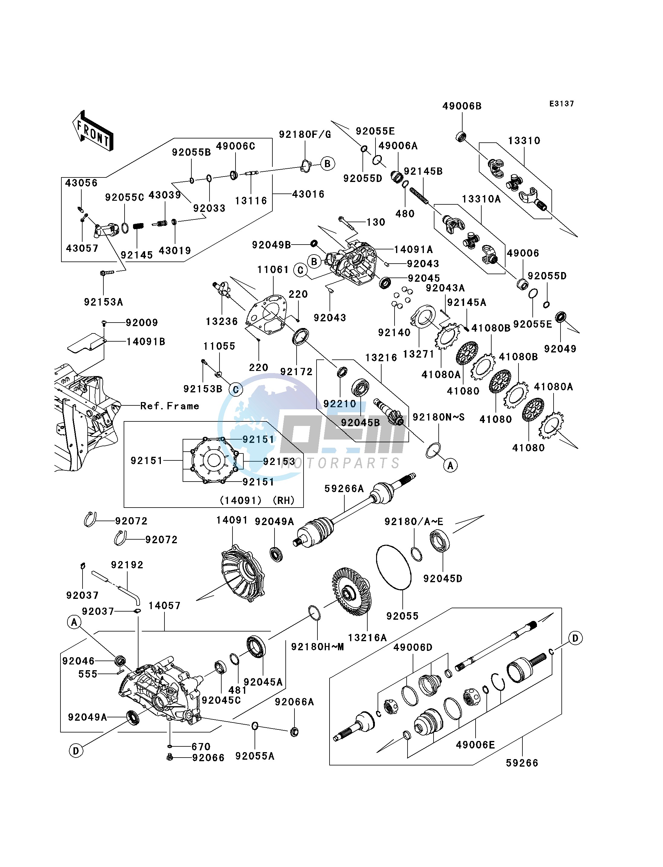 DRIVE SHAFT-REAR