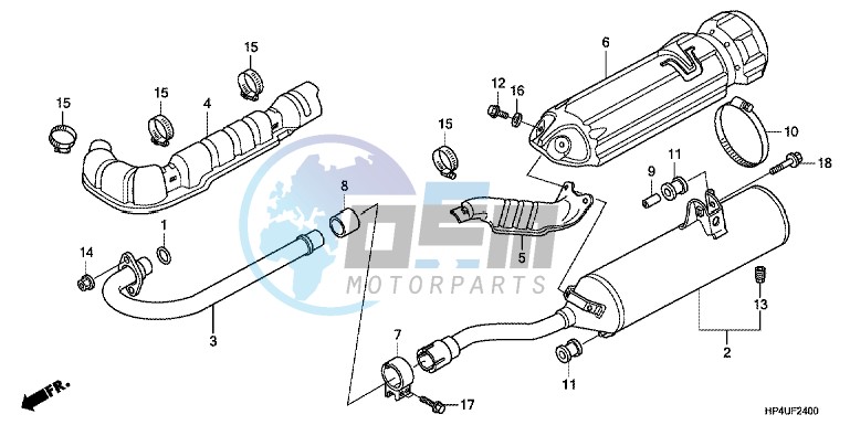 EXHAUST MUFFLER