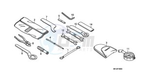 CBR600RR9 France - (F / CMF MME SPC) drawing TOOLS