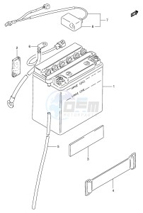 TU250X (E2) drawing BATTERY