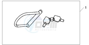 XL125VA E / MKH drawing HONDA U-LOCK