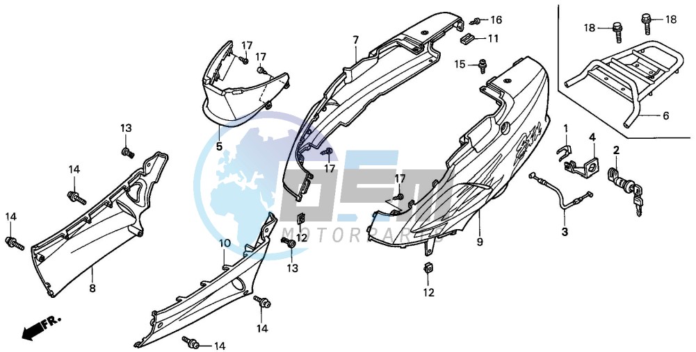 BODY COVER/ LUGGAGE CARRIER