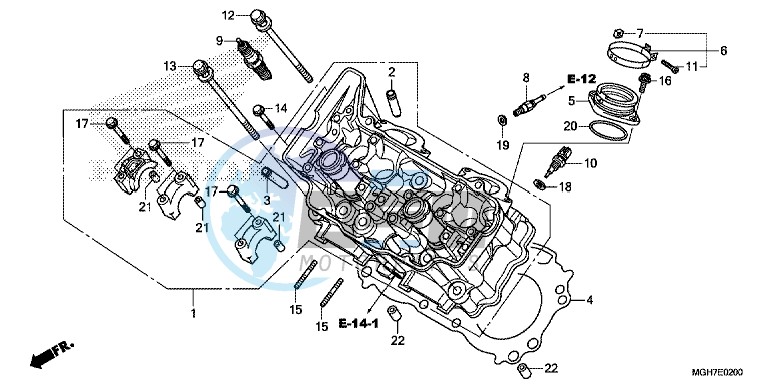 CYLINDER HEAD (FRONT)