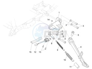 California 1400 Custom ABS 1380 WEG drawing Central stand