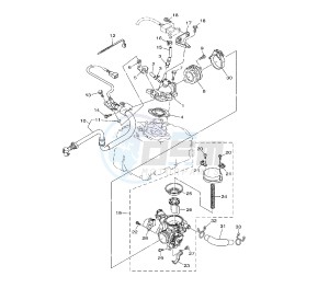 YP MAJESTY ABS 400 drawing THROTTLE BODY