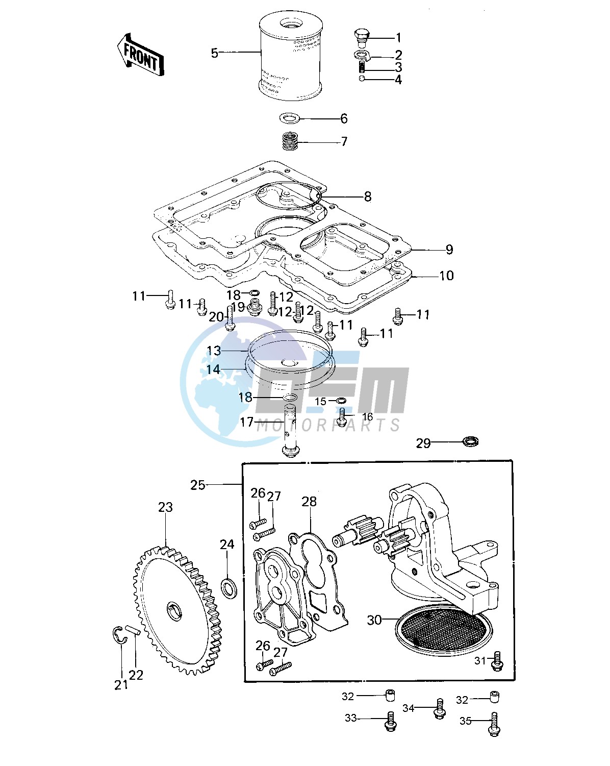 OIL PUMP_OIL FILTER_OIL PAN -- 77-78 A1_A2_A2A- -