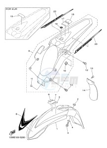 YZ250F (1SME 1SMJ 1SMK 1SML) drawing FENDER