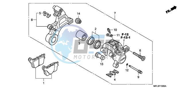 REAR BRAKE CALIPER