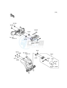 NINJA ZX-10R ZX1000JFF FR XX (EU ME A(FRICA) drawing Taillight(s)