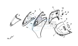 CELLO ALLO 125 drawing COWLING FRONT / COWLING INNER