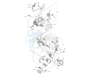 XVS A MIDNIGHT STAR 950 drawing THROTTLE BODY