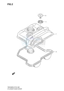 RMX450 drawing CYLINDER HEAD COVER