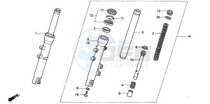 NES150 125 drawing FRONT FORK