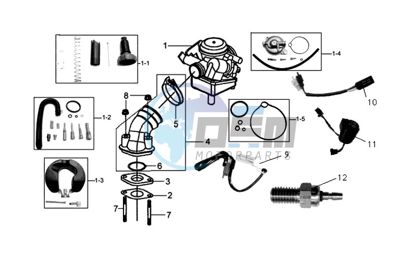 CABURATOR / INLET / FUEL CUT