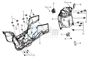 HD 125 EVO drawing FR PLATE / LOWER COWLING