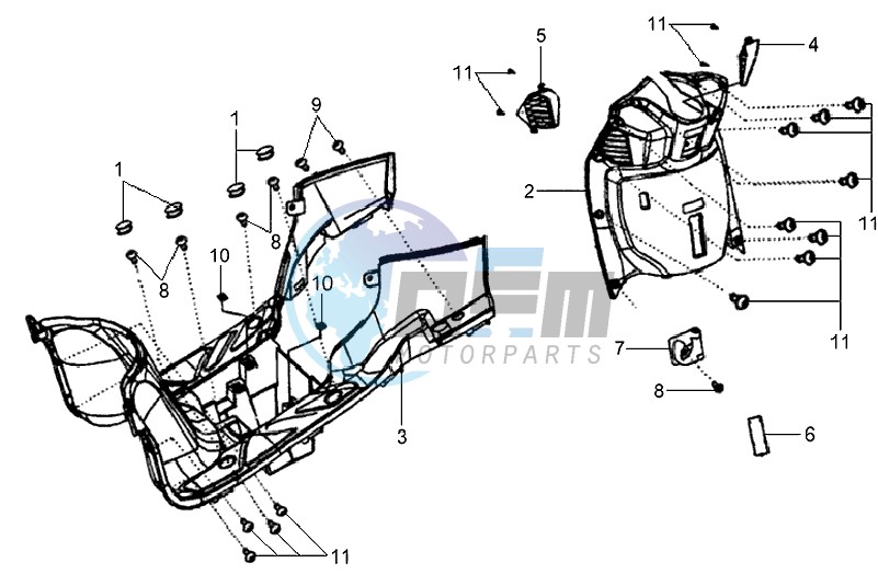 FR PLATE / LOWER COWLING