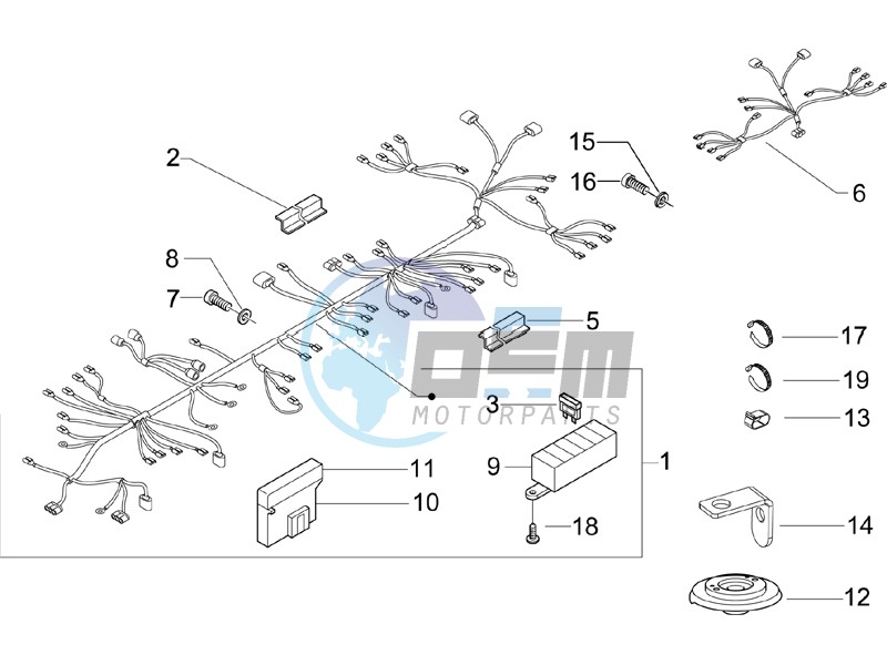 Main cable harness