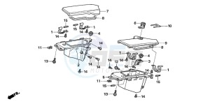 CB1300 CB1300SUPER FOUR drawing COWL POCKET