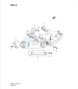 AN650 drawing MUFFLER (AN650L1 E19)