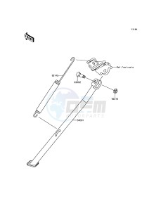 KLX450R KLX450AGF EU drawing Stand(s)