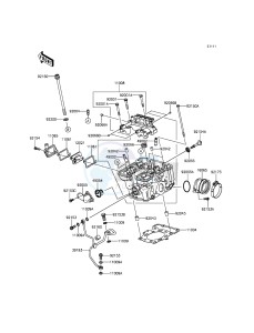 NINJA 250SL ABS BX250BGF XX (EU ME A(FRICA) drawing Cylinder Head