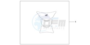 CBR1000RR9 Korea - (KO / SPC) drawing TANK PAD