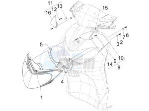 Liberty 50 4t Sport drawing Head lamp - Turn signal lamps