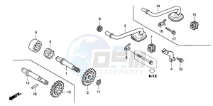 TRX450R drawing OIL PUMP