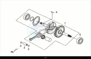 JOYRIDE 300 (LJ30W1-EU) (M2) drawing CRANK SHAFT COMP