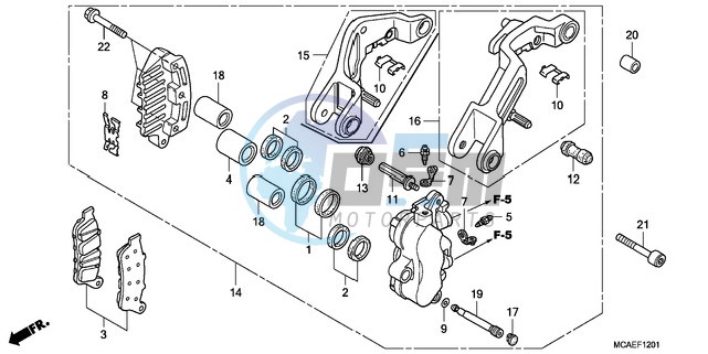 L. FRONT BRAKE CALIPER