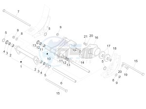 LIBERTY 125 IGET 4T 3V IE E4 ABS (EMEA) drawing Swinging arm