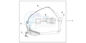 CBF1000FB drawing 45L TOP BOX QUASAR SILVER