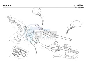 MRX-125-4T-YELLOW drawing HANDLEBAR - CONTROLS