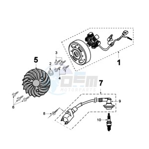 FIGHT 3 DARKSIDE E drawing IGNITION PART