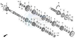 CBR600FS drawing TRANSMISSION