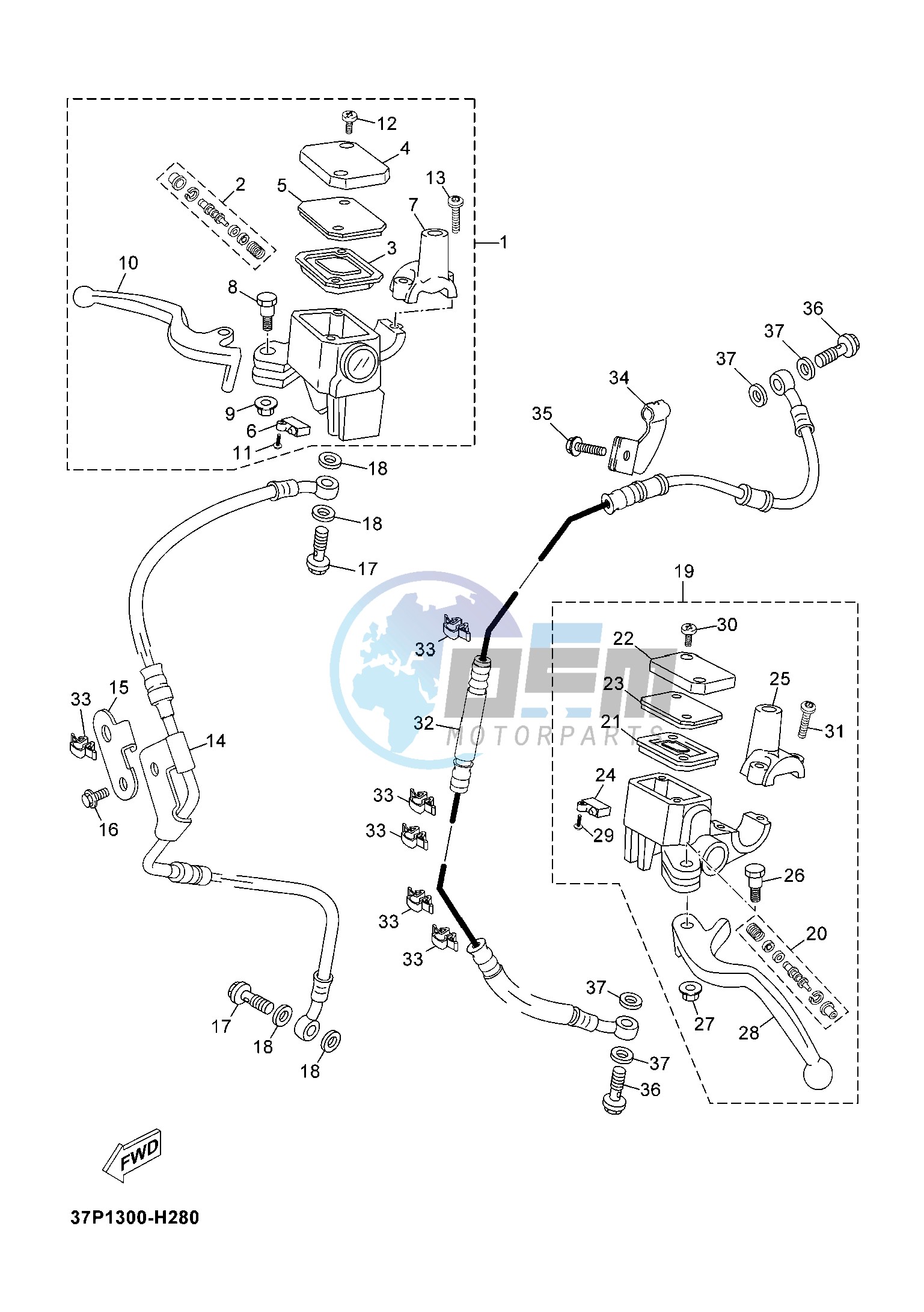 FRONT MASTER CYLINDER