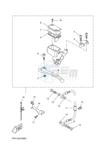 NS50 AEROX R (1PH7 1PH7 1PH7 1PH7) drawing REAR MASTER CYLINDER