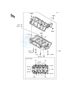 JET SKI ULTRA LX JT1500KEF EU drawing Crankcase