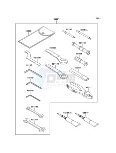 ER-6f ABS EX650D9F GB XX (EU ME A(FRICA) drawing Owner's Tools