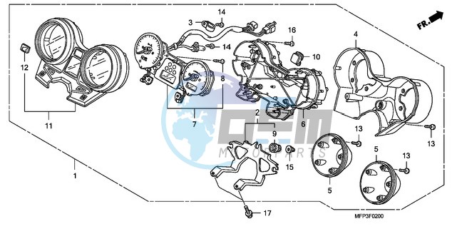 METER (CB1300/CB1300A)